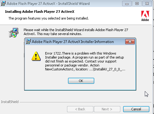 Solved Flash Player Activex Version 2700170 Msi Inst Adobe